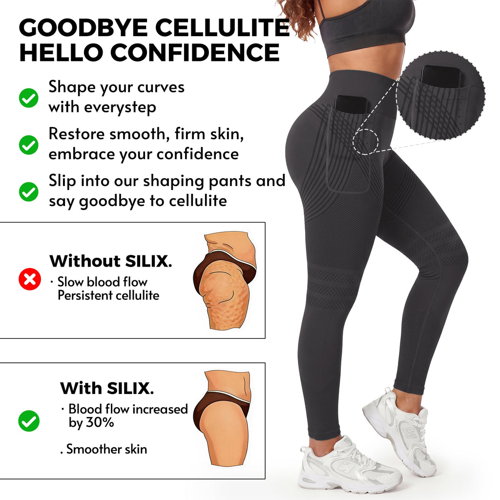 Silix™ Right Side Pocket Anti-Cellulite Sculpting Leggings