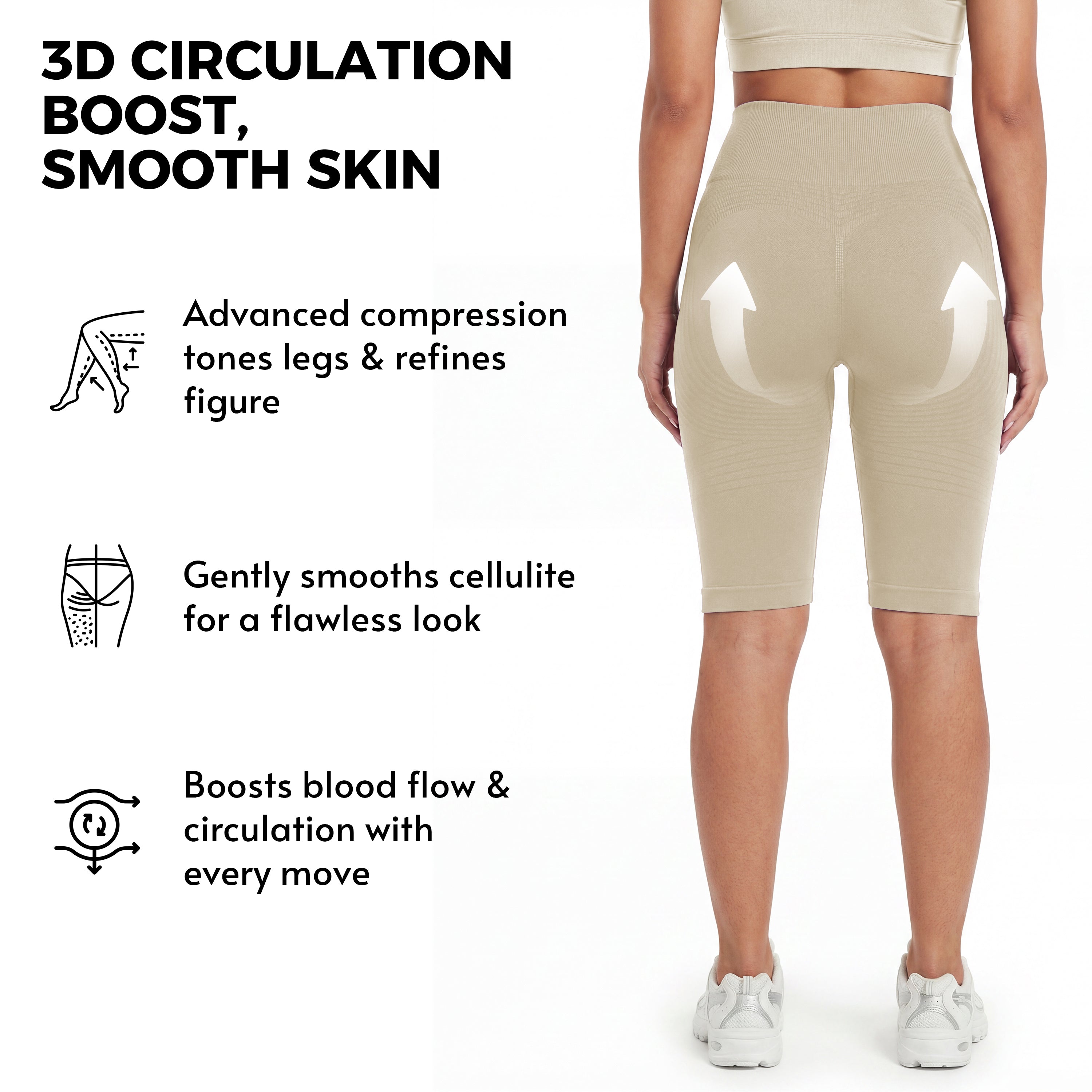 3D Anti-Cellulite Short Leggings