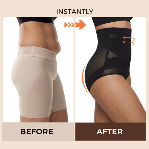 Silix 3D Sculpt™ High-Waist Tummy Control Shaper – 360° Compression & Booty Lifter