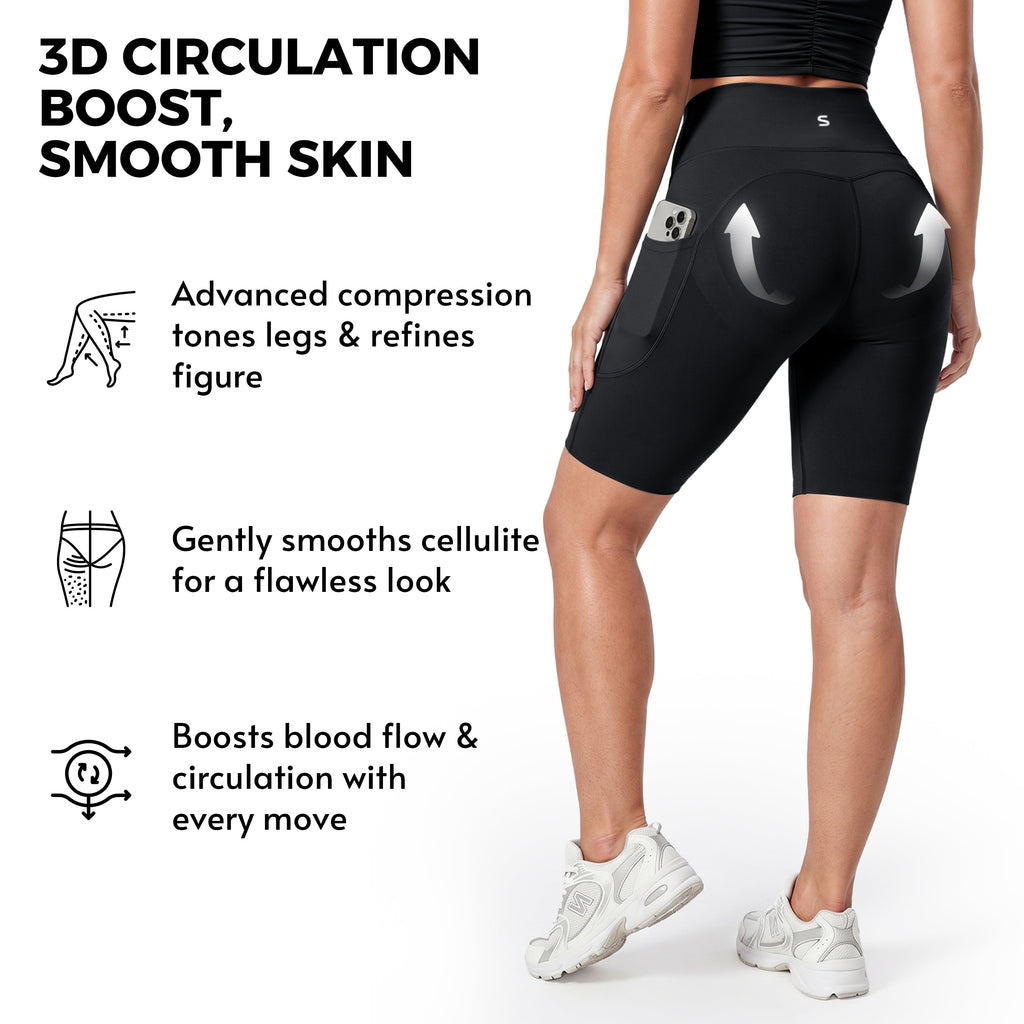 Silix™ Pocket Anti-Cellulite Sculpting Short Leggings