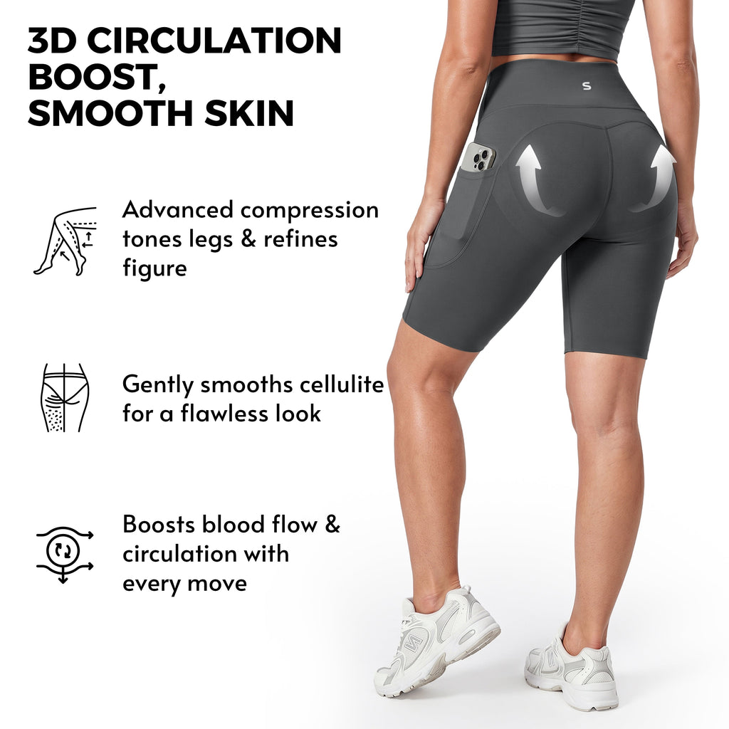 Silix™ Pocket Anti-Cellulite Sculpting Short Leggings